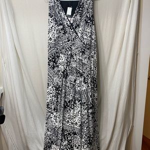 Black/White Maxi Dress